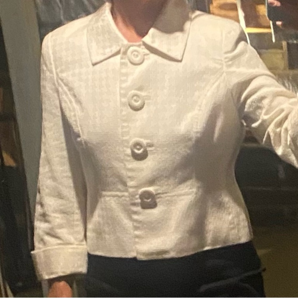 Chic White Button-Up Jacket